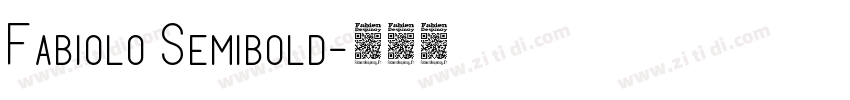 Fabiolo Semibold字体转换
